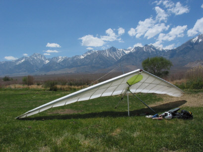 Hang glider in LZ